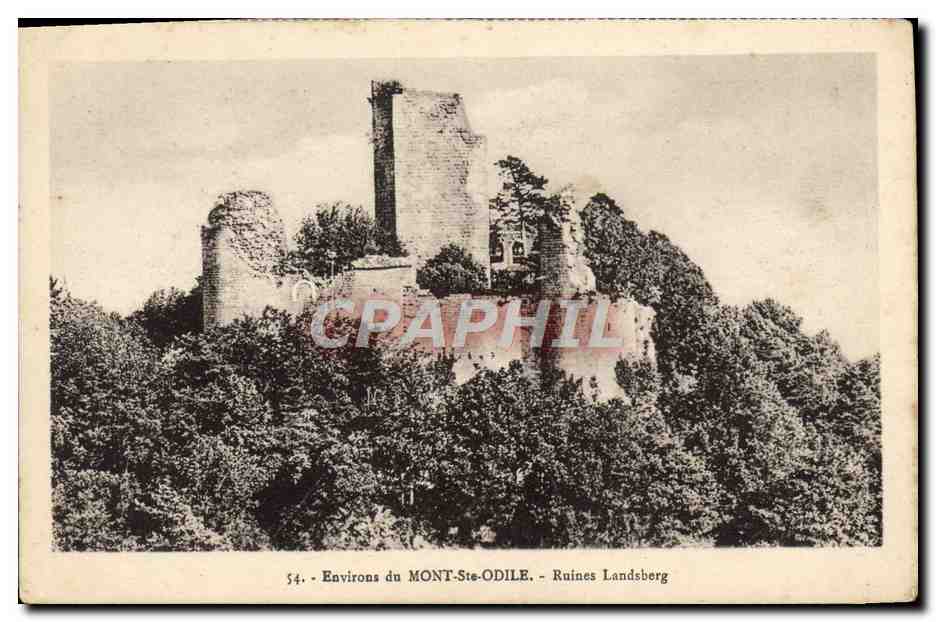 CPA Environs du Mont Ste Odile Ruines Landsberg