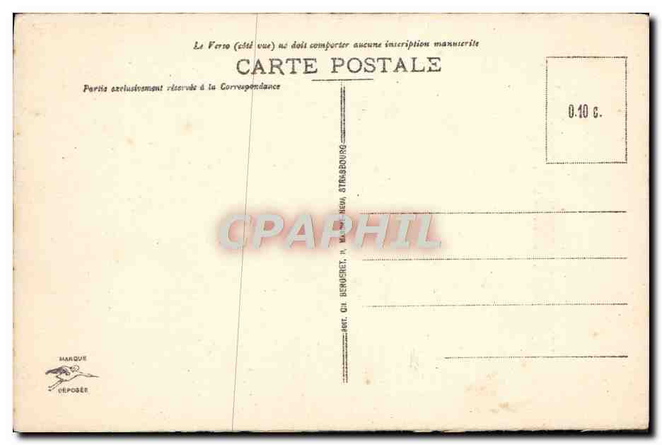 CPA Mont Ste Odile Sainte Odile fait jaillir du rocher la source miraculeuse — Verso