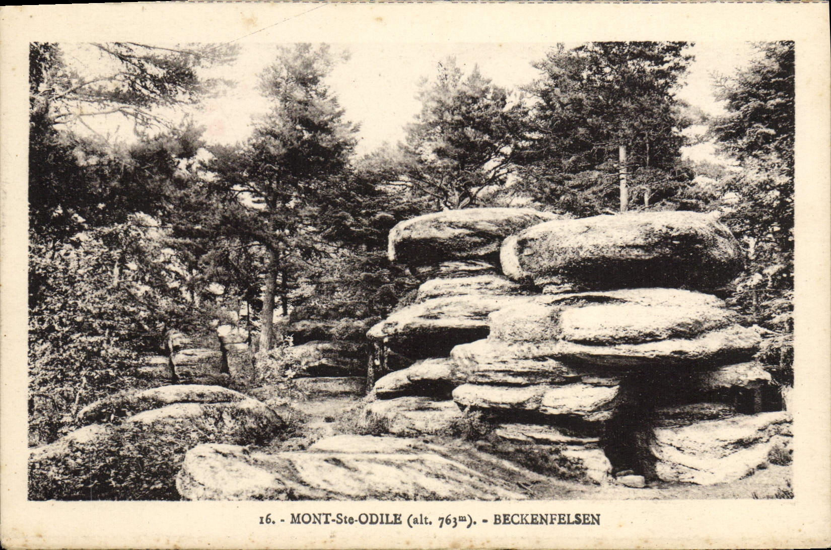 CPA Mont Ste Odile Beckenfelsen