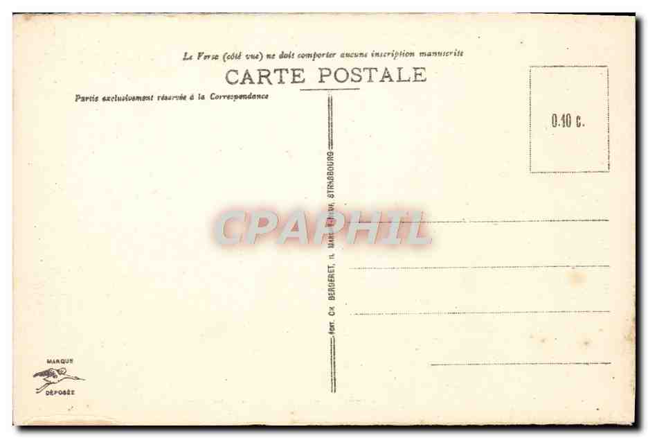 CPA Mont Ste Odile Beckenfelsen — Verso