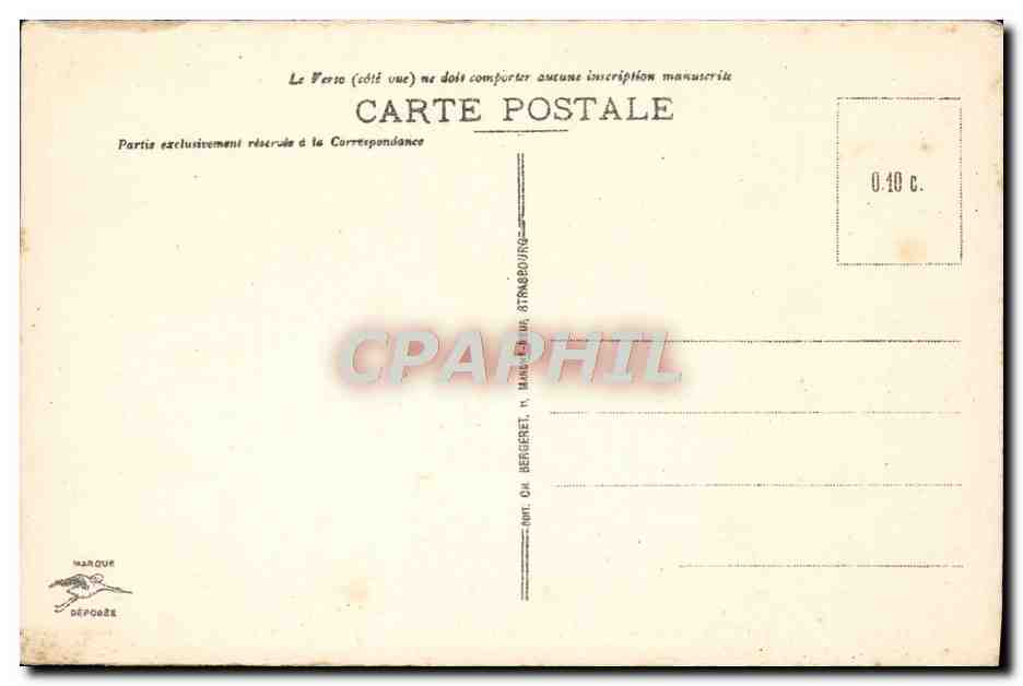 CPA Mont Ste Odile Wachstein et le mur paien — Verso