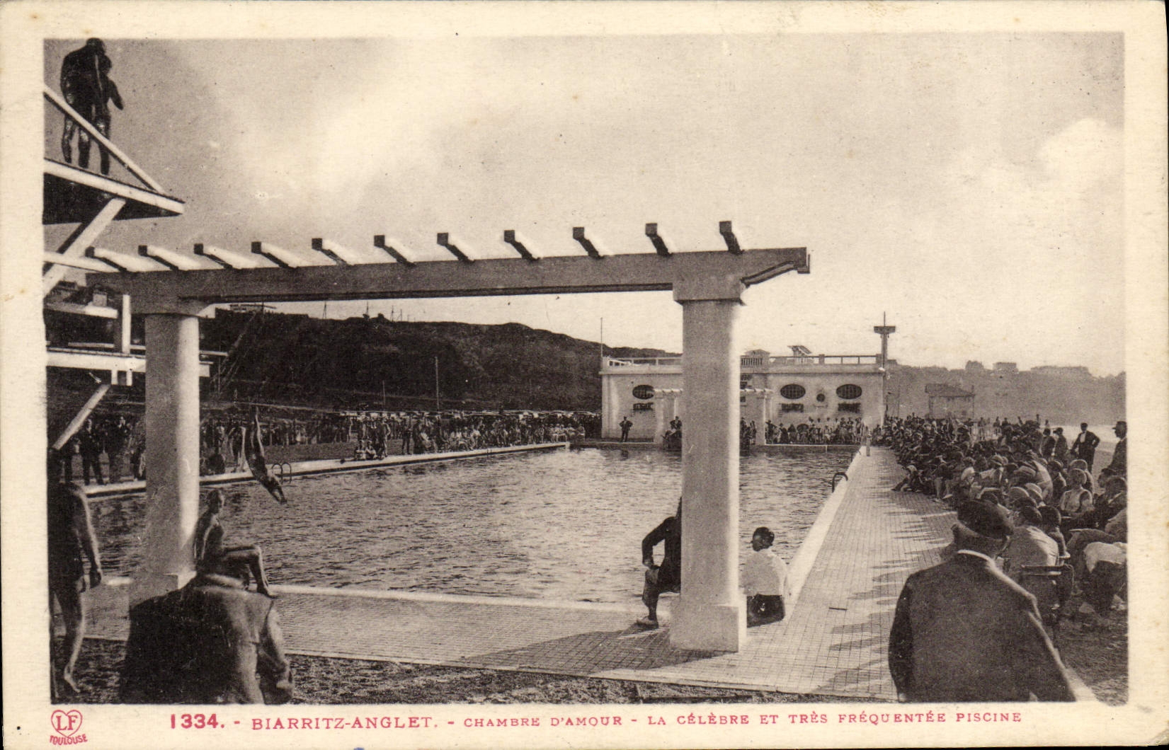 CPA Biarritz Anglet Chambre d'amour La celebre et tres frequentee piscine