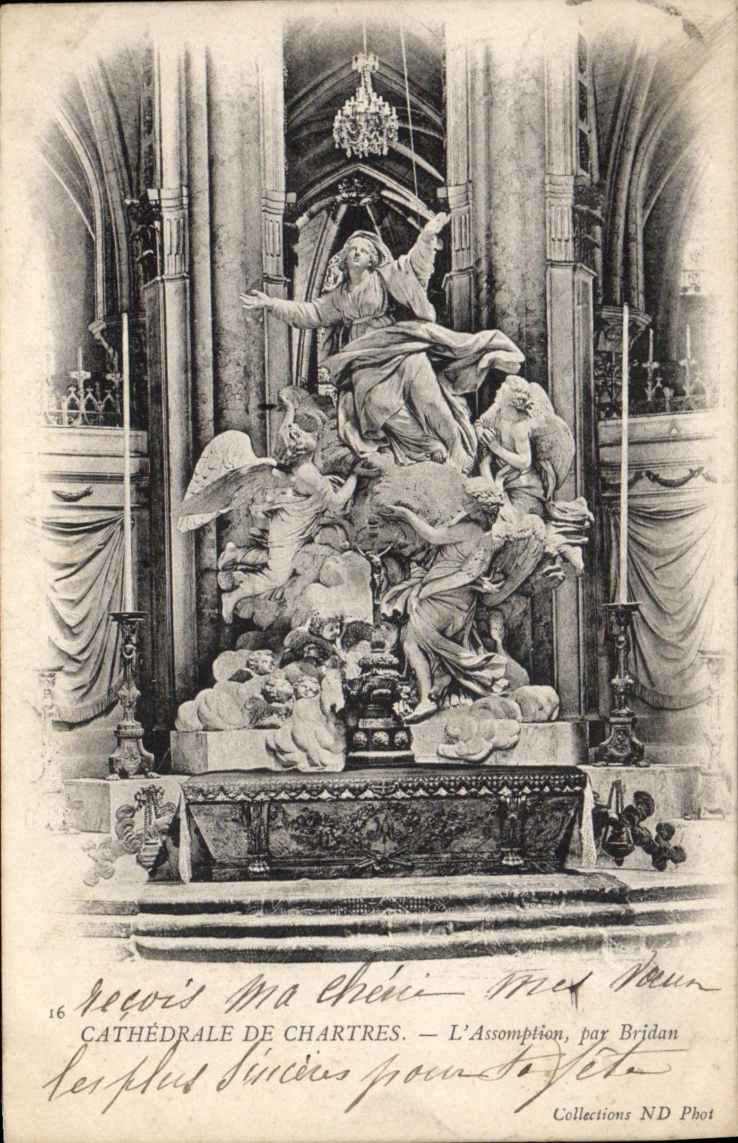 CPA Cathedrale de Chartres L'Assomplion Par Bridan