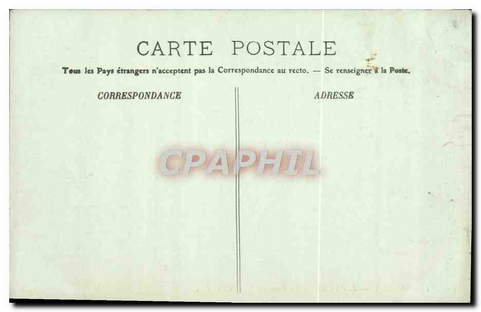 CPA Versailles Le Chateau La Cour De Marbre — Verso