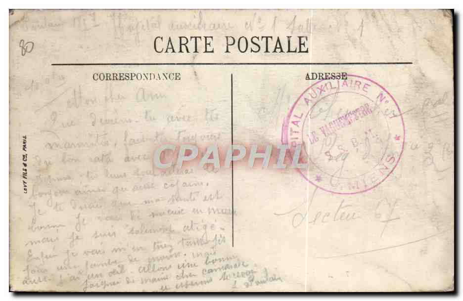 CPA Amiens Les Rives De La Somme — Back