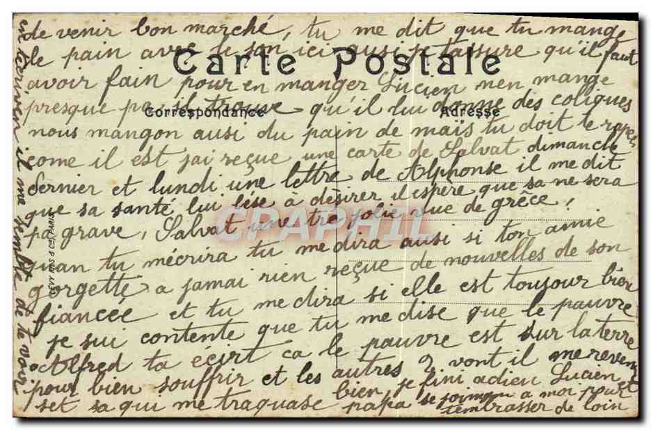 CPA Biarritz Les Bains Du Port Vieux — Verso