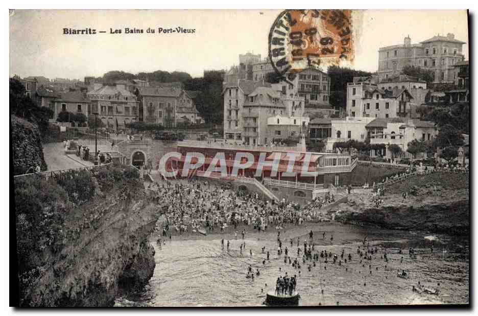 CPA Biarritz Les Bains Du Port Vieux