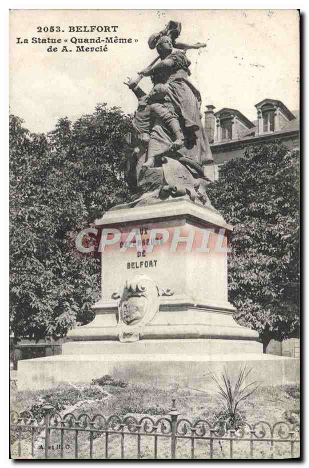 CPA Belfort La Statue Quand Meme de A Mercie