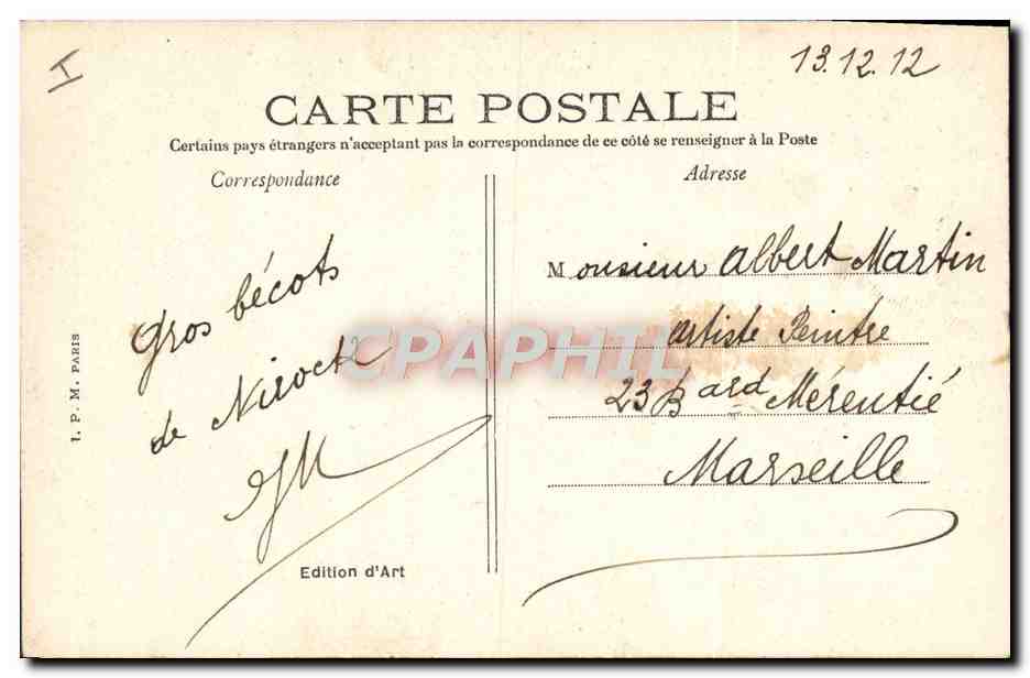 CPA Bateau Marine En observation — Verso