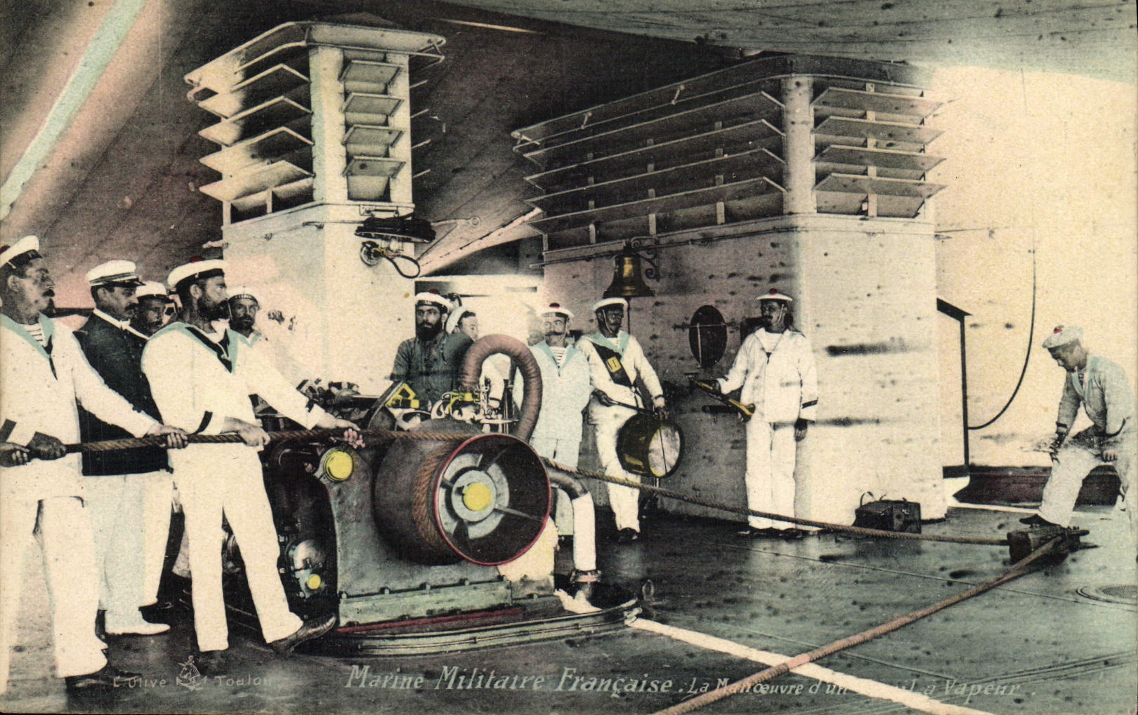 CPA Bateau Marine La manoeuvre d