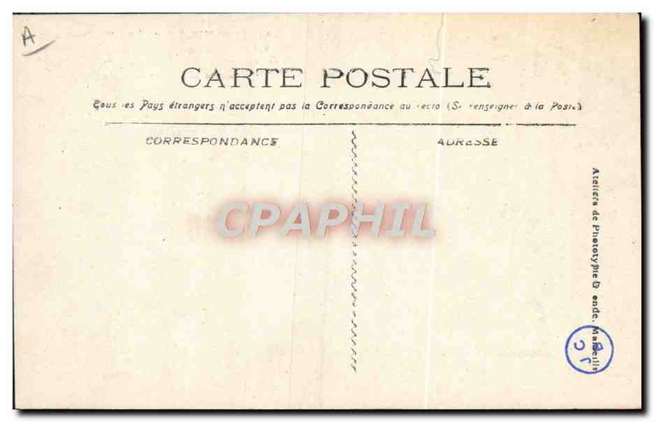 CPA Bateau Catastrophe du Iena  — Verso