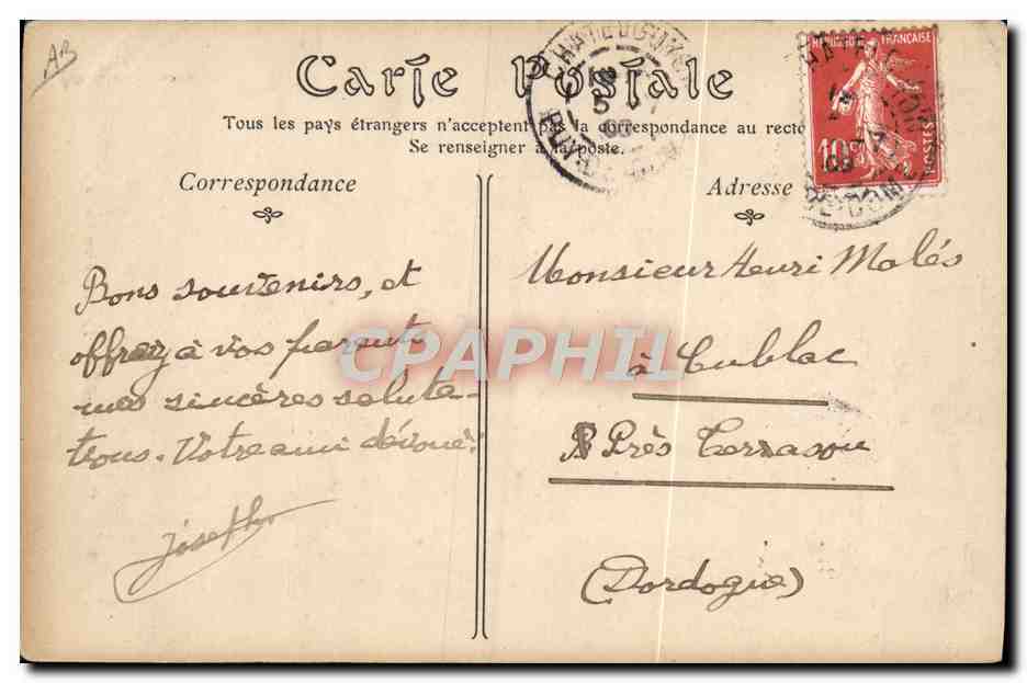 Pont d'un cuirassé — Marine Militaire — ND Picto 26 — Verso