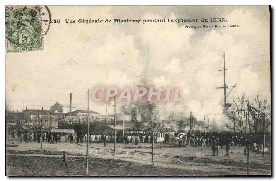 Mississy pendant l'explosion du IÉNA — Prototypage Marins Bar, Toulon — n°220