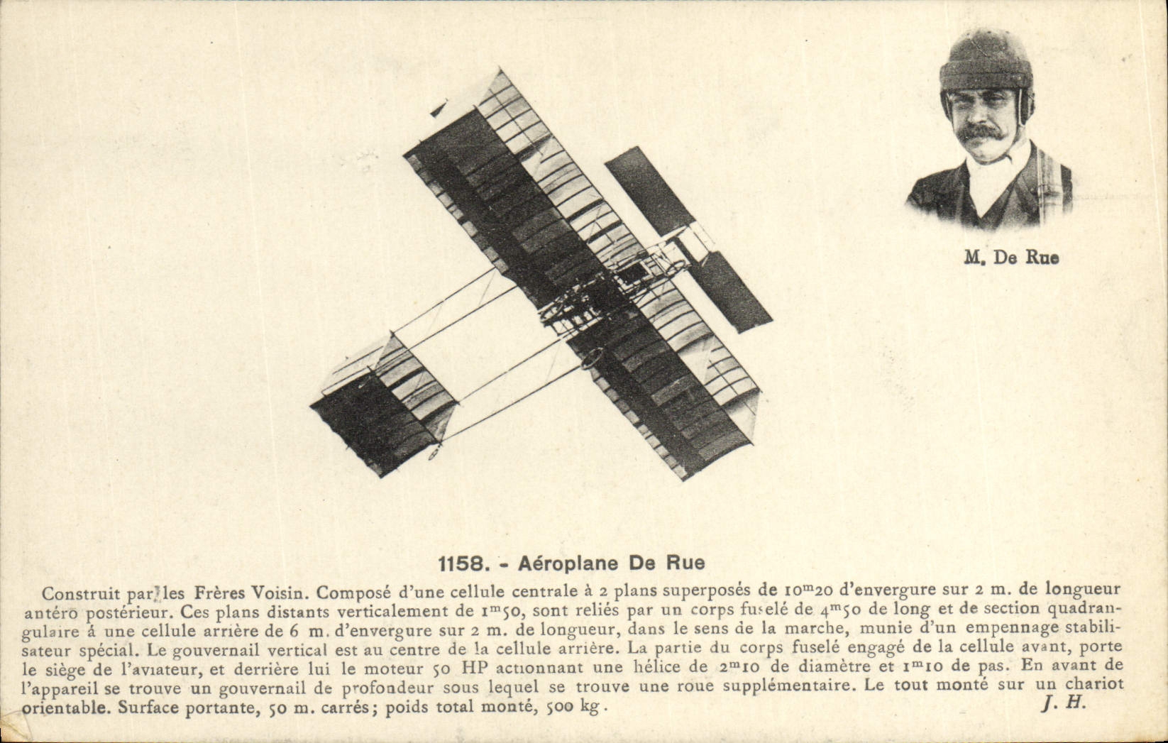 CPA Avion Aviation Aeroplane de Rue 