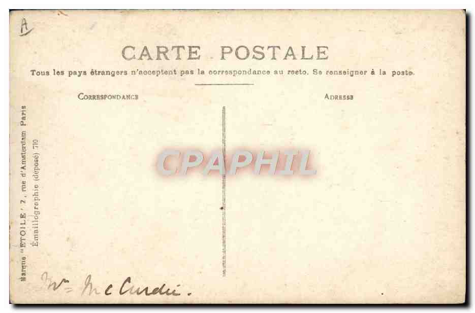 CPA Avion Aviation Morane sur le nouveau Bleriot a deux places  — Verso