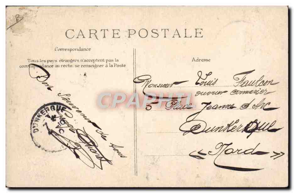 CPA Avion Aviation Leblanc sur monoplan Bleriot  — Verso