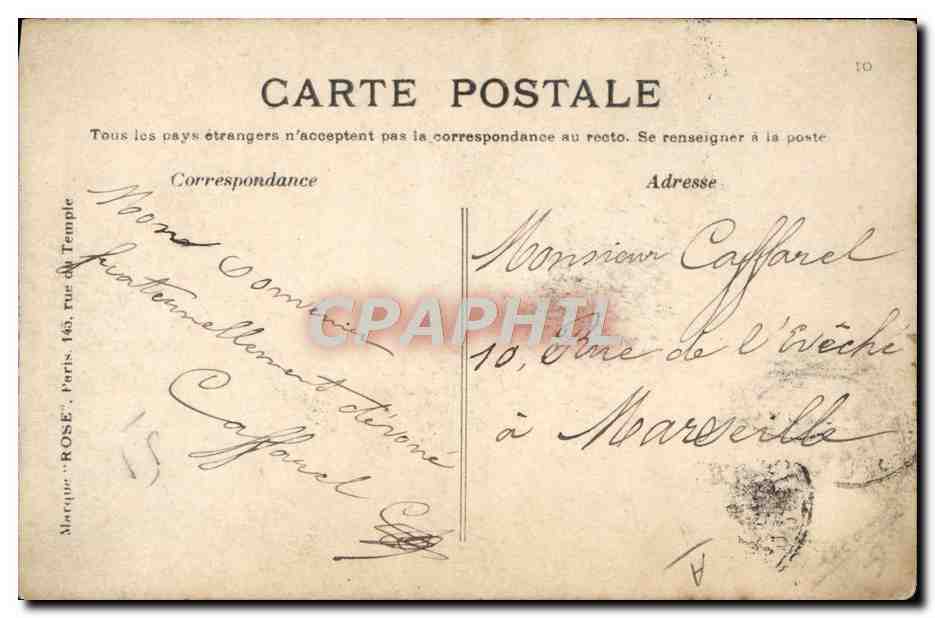 CPA Avion Aviation Lefebvre sur bipan Wright a Reims 25 aout 1909 — Rückseite