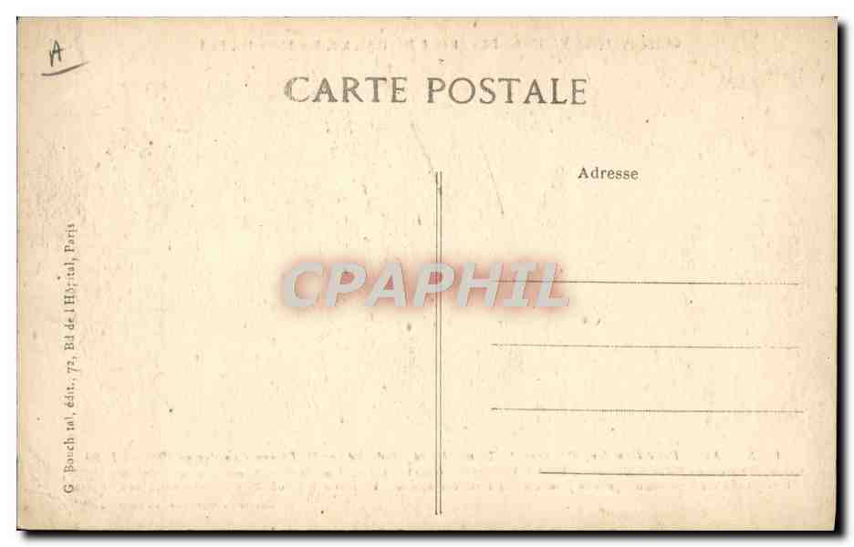 CPA Avion Aviation Conservatoire National des Arts et Metiers Avion Rene Gasnier d'Angers — Rückseite