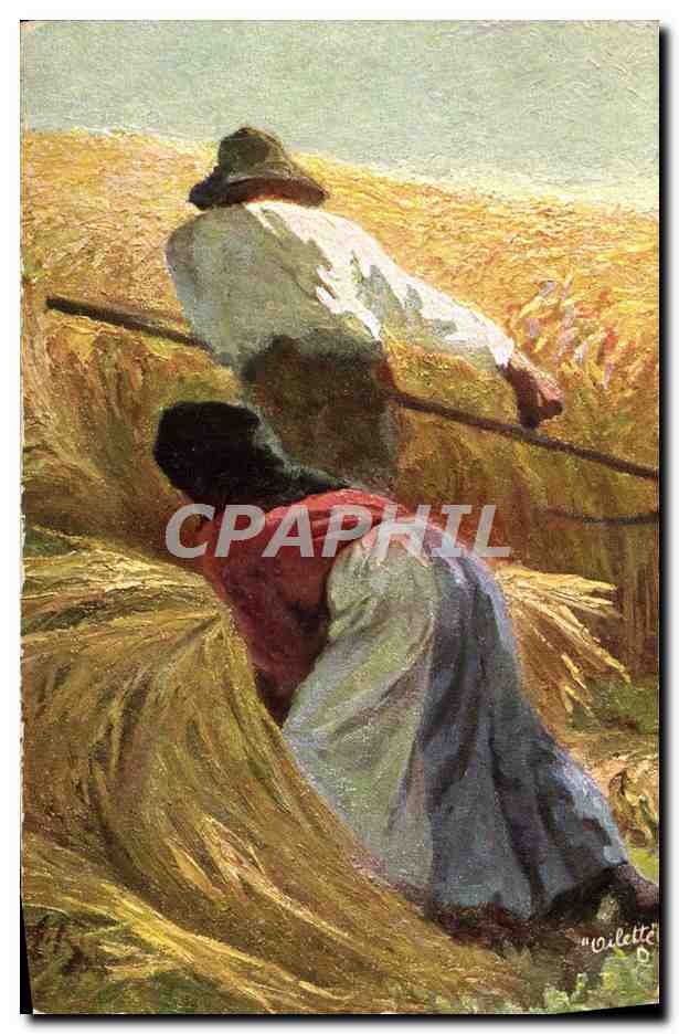 CPA Illustrateur German peasant life Paysans Folklore
