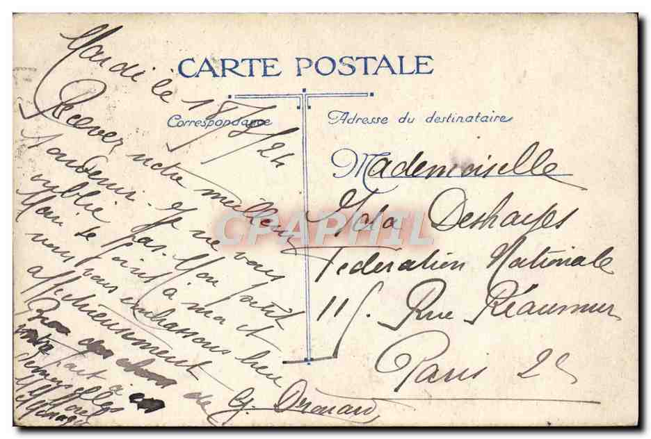 CPA Orleans La Rue Jeanne d'Arc — Back