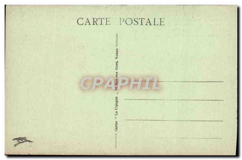 CPA Rouen POnt Transbordeur — Verso