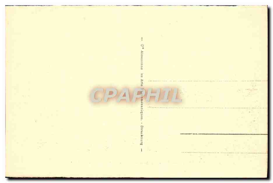 CPA Strasbourg Place de la Republique et palais du Rhin — Verso