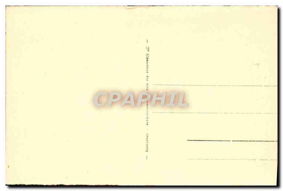 CPA Strasbourg La Place Broglie et le Theatre — Verso