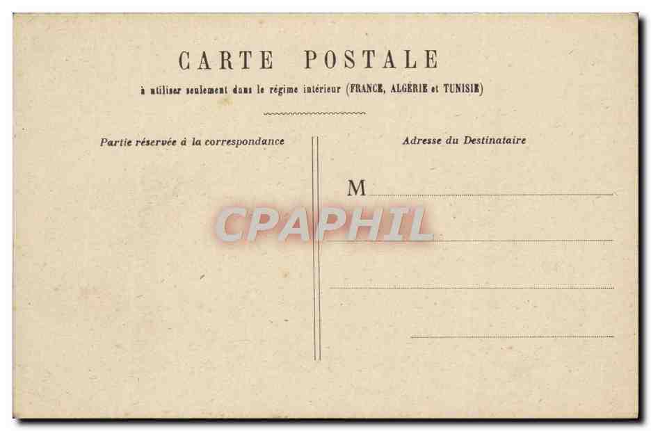 CPA Paris Chambre des Deputes — Rückseite
