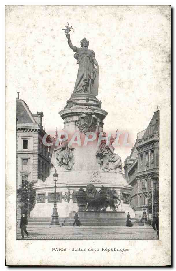 CPA Paris Statue de la Republique