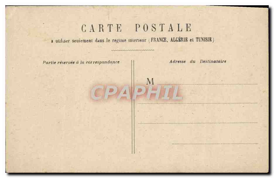 CPA Paris La Conciergerie — Verso