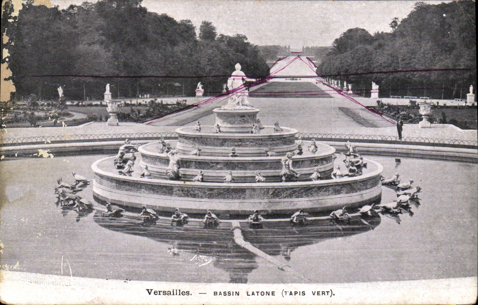 CPA Versailles Bassin Latone Tapis Vert 
