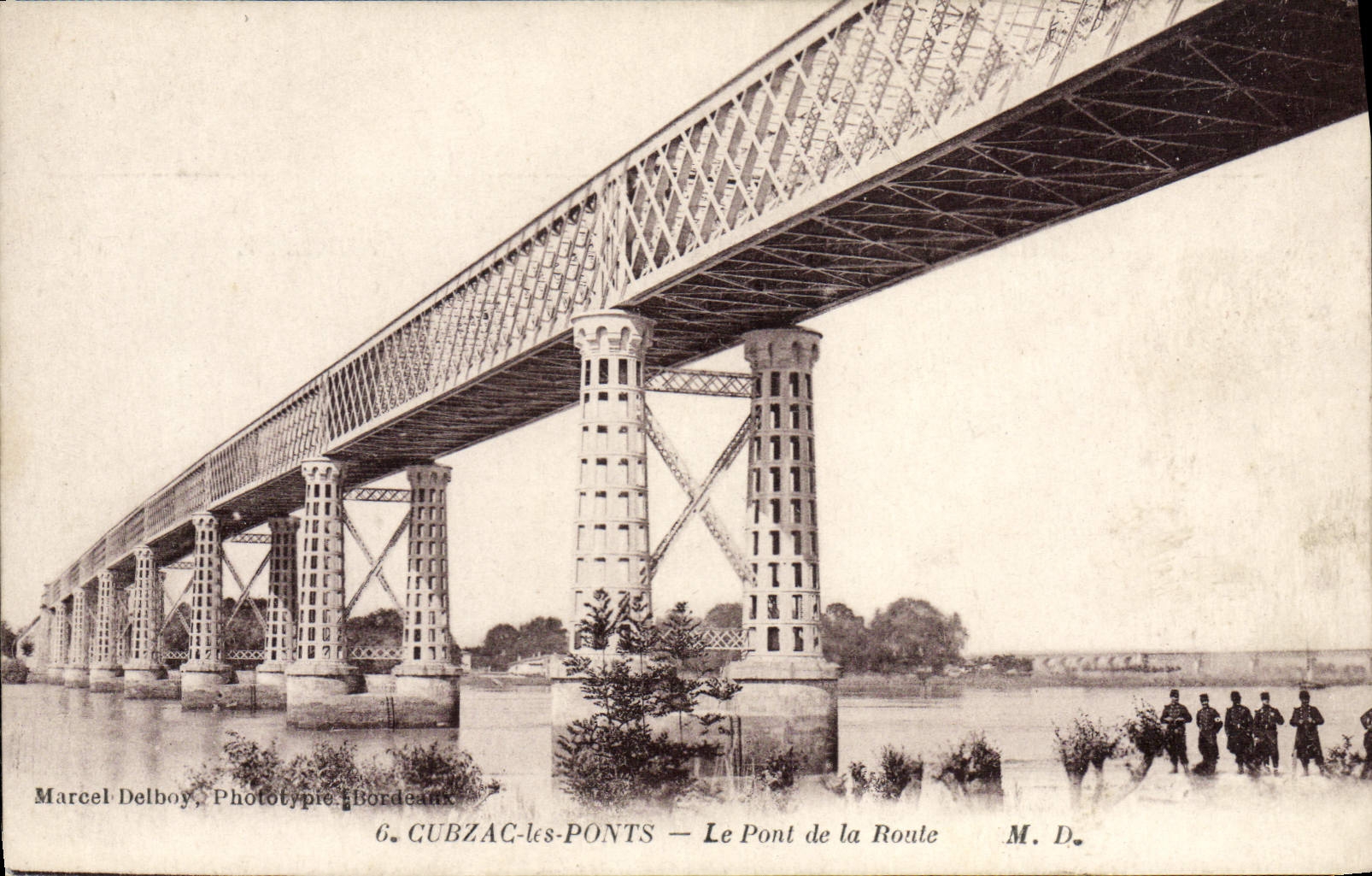 CPA Cubzac les Ponts Le Pont de la Route