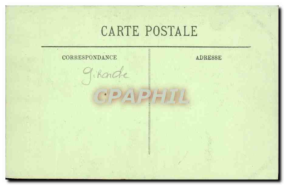CPA Bordeaux La Tour de la Grosse Cloche Au Magot  — Verso
