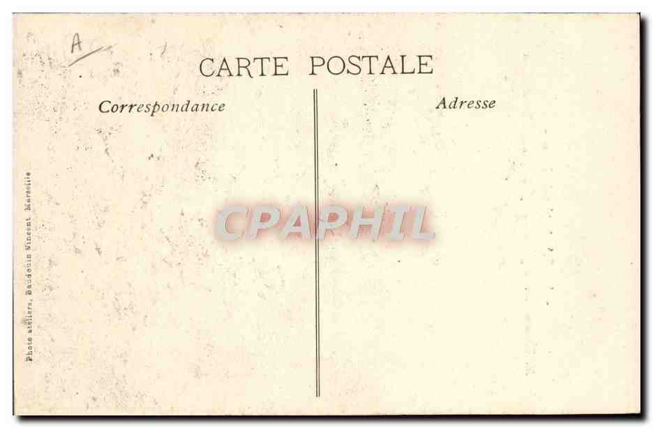 La Catastrophe du Iéna — M. Thomson interrogeant les Officiers survivants du Iéna — Photo stéliers Baudouin Vincent Marcelle — Verso