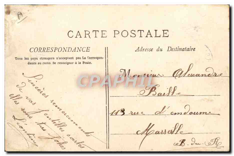 CPA Bateau Guerre Compagnie de debarquement Repos La cantine volante  — Verso