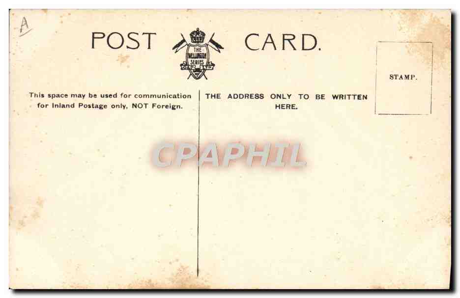 CPA Bateau Guerre Gymnastic Class HMS Hermes  — Verso