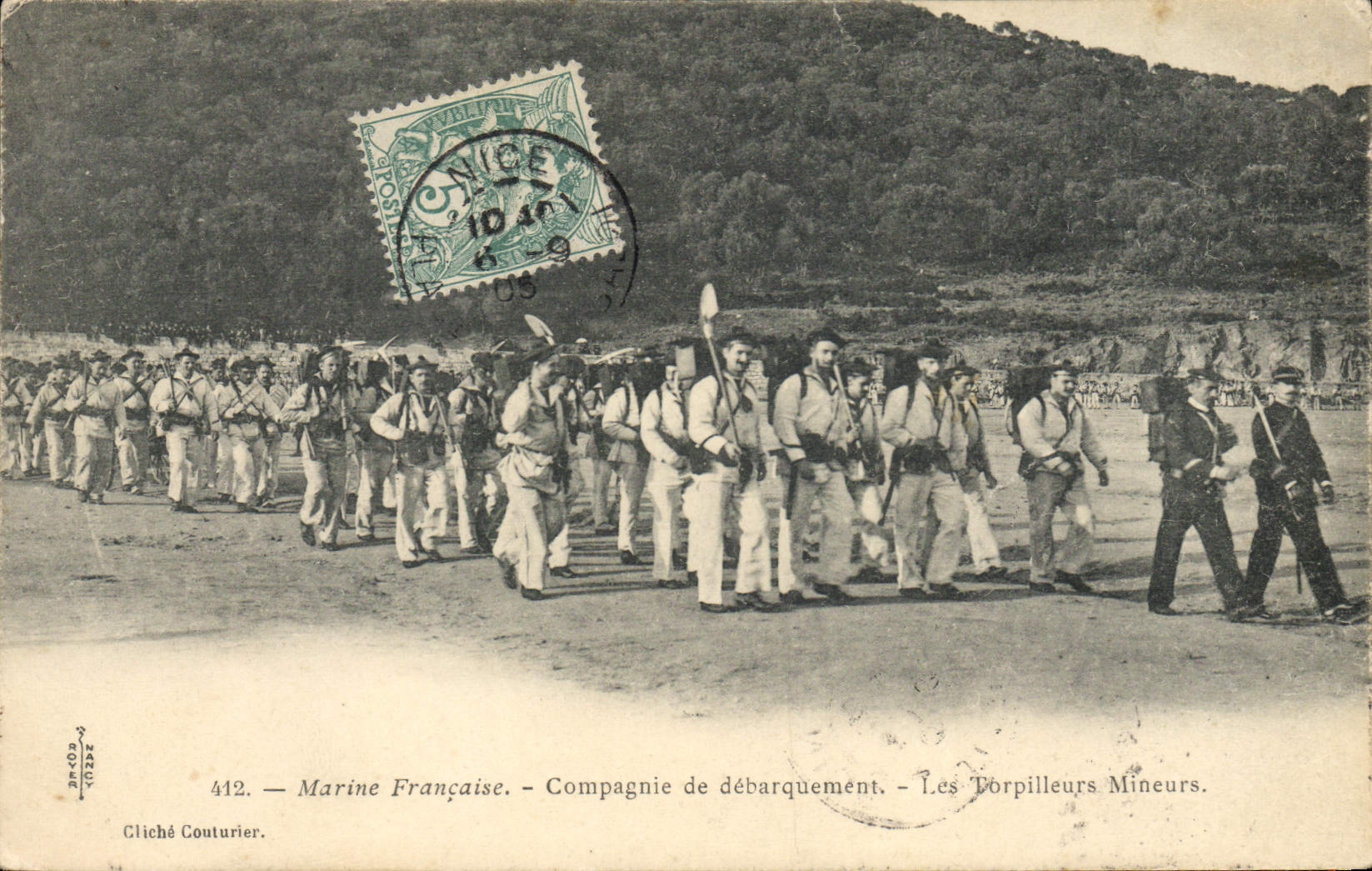 Compagnie de débarquement — Les Torpilleurs Mineurs — Cliché Couturier