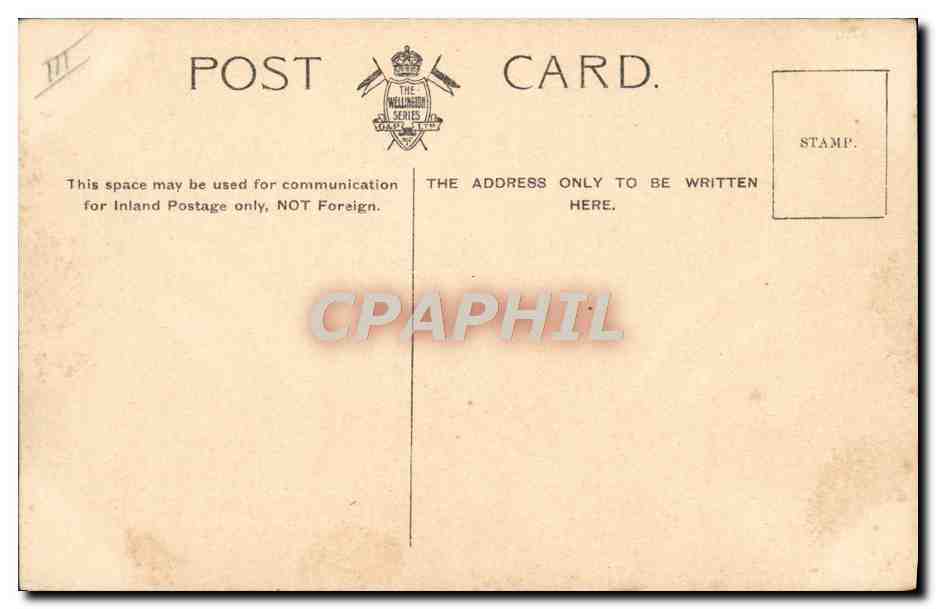 CPA Bateau Guerre Jack Ashore Receive cavalary — Verso