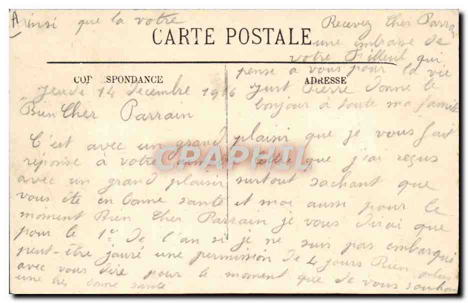 CPA Bateau Guerre Exercice du fusil a bord d'un croiseur  — Verso