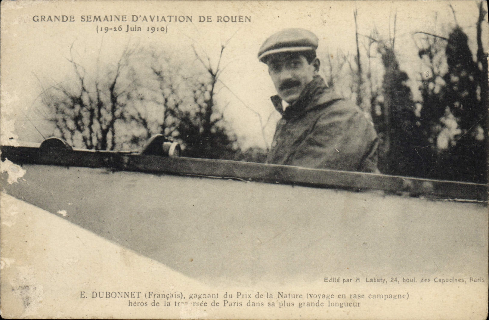 CPA Avion Aviation Dubonnet Prix de la Nature 