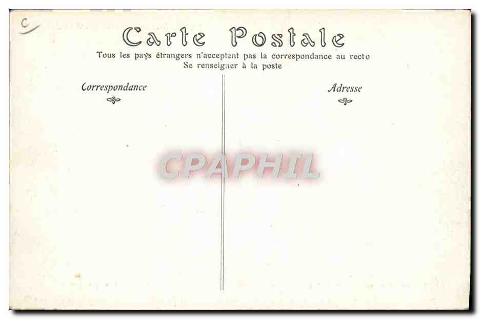CPA Avion Aviation Premier voyage en aeroplane Farman se rend au camp de Chalons a Reims Pres du canal de la Marne Aisne — Rückseite