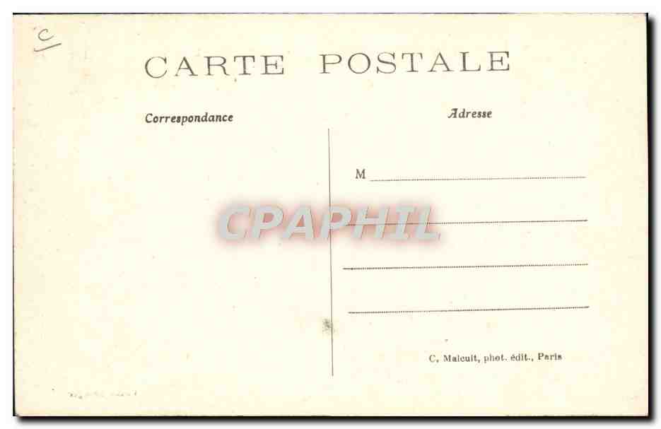 CPA Avion Aviation Aeroplane La Libellule de M Bleriot Moteur Antoinette — Rückseite