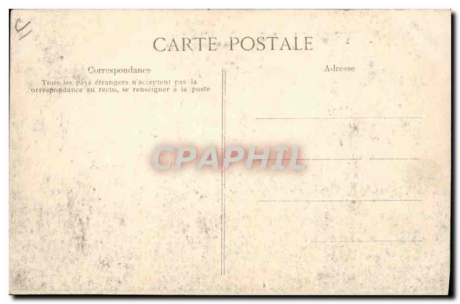 CPA Avion Aviation Grande semaine d'aviation Van Den Born en plein vol sur biplan Farman Moteur Gnome  — Rückseite