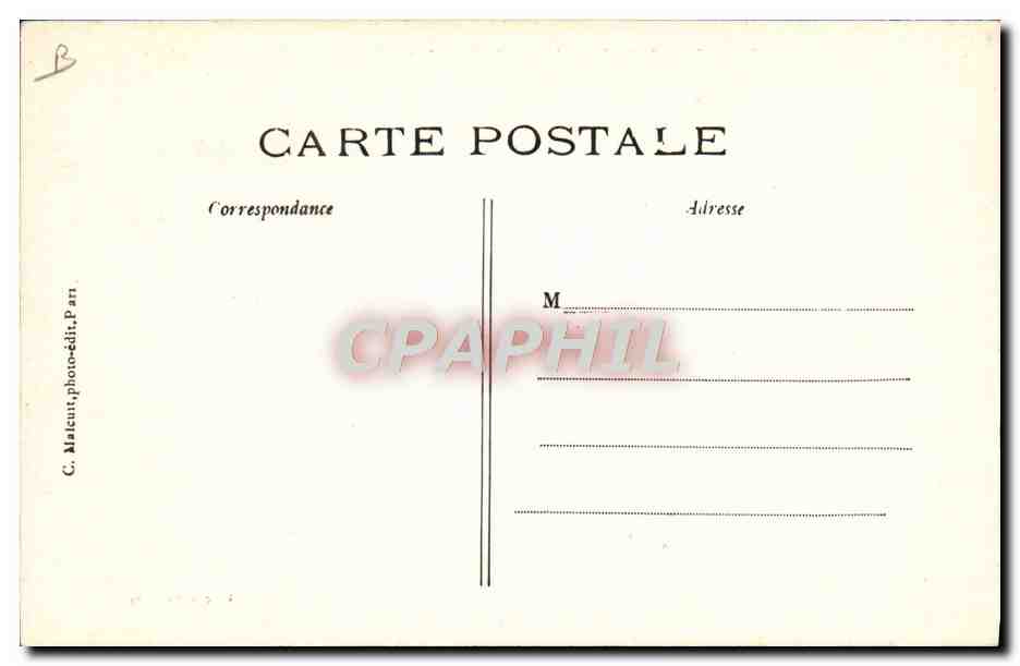 CPA Avion Aviation L'aeroplane de Santos Dumont Moteur Antoinette Vue prise pendant un vol — Verso