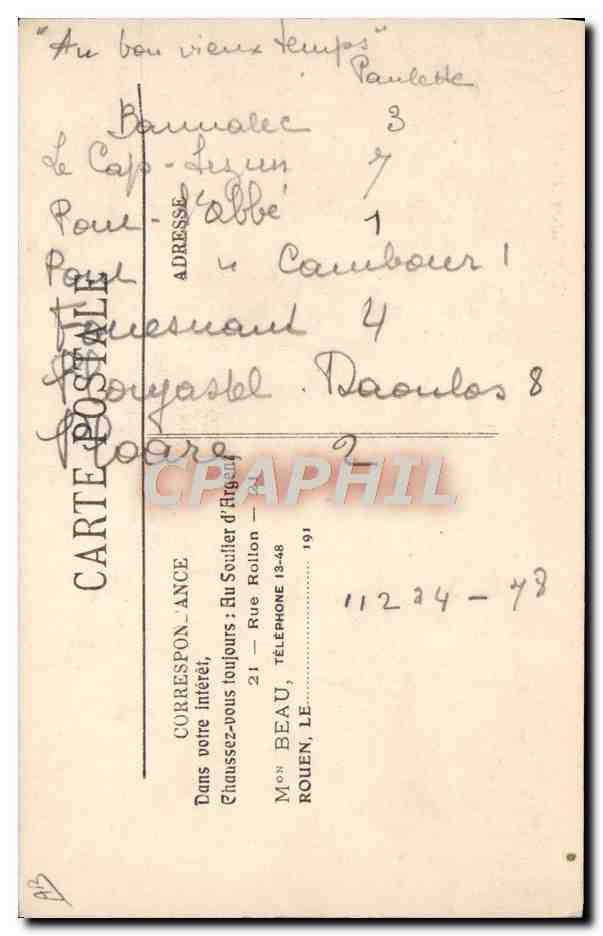 CPA Avion Aviation Nos Aeroplanes L'Aeroplane Voisin — Verso