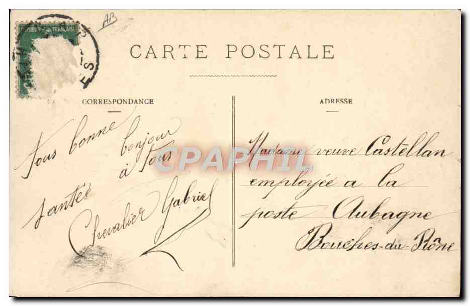 CPA Avion Aviation Dancourt sur monoplan Bleriot — Rückseite