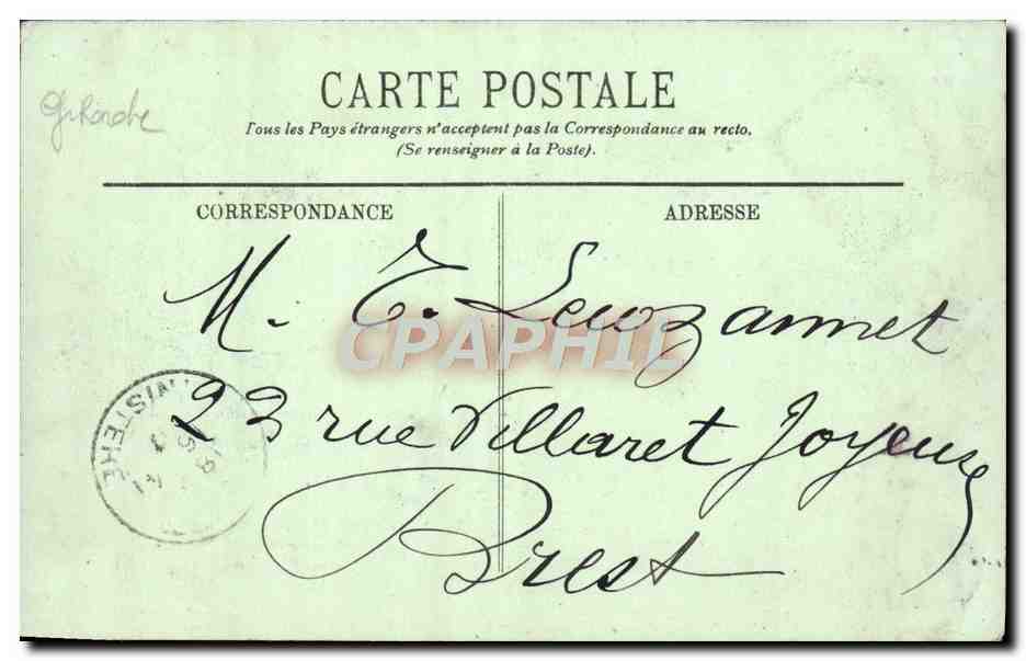 CPA Bordeaux La Porte Des Salinieres — Verso