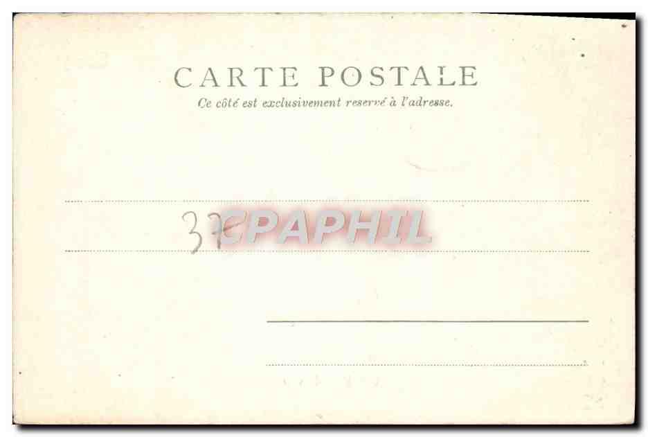 CPA Tours Le Nouvel Hotel De Ville — Rückseite