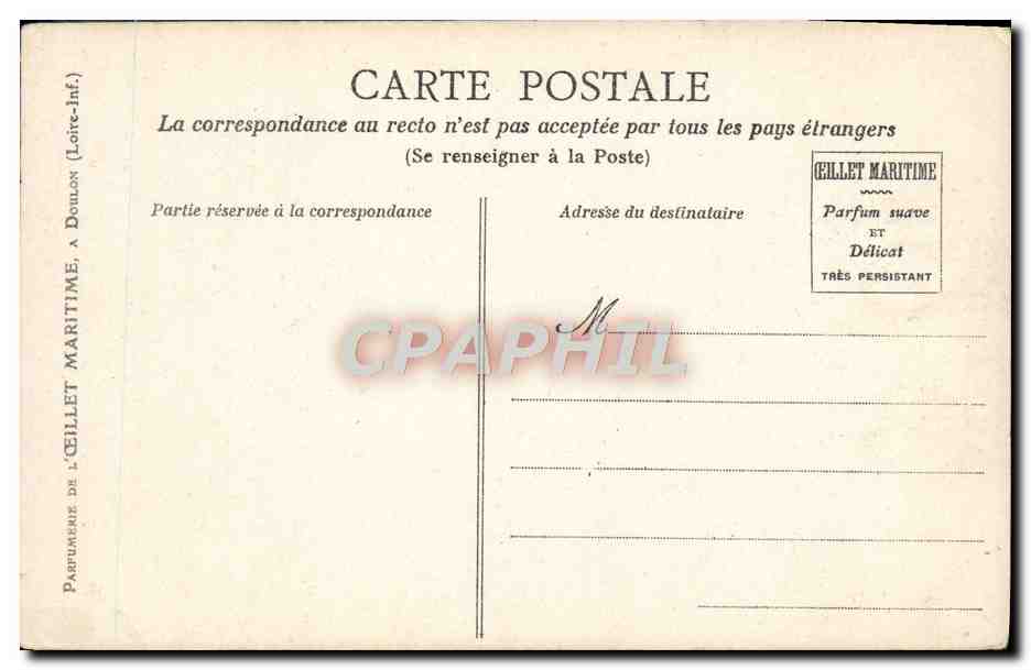 CPA Au Clair De La Lune Femme — Verso