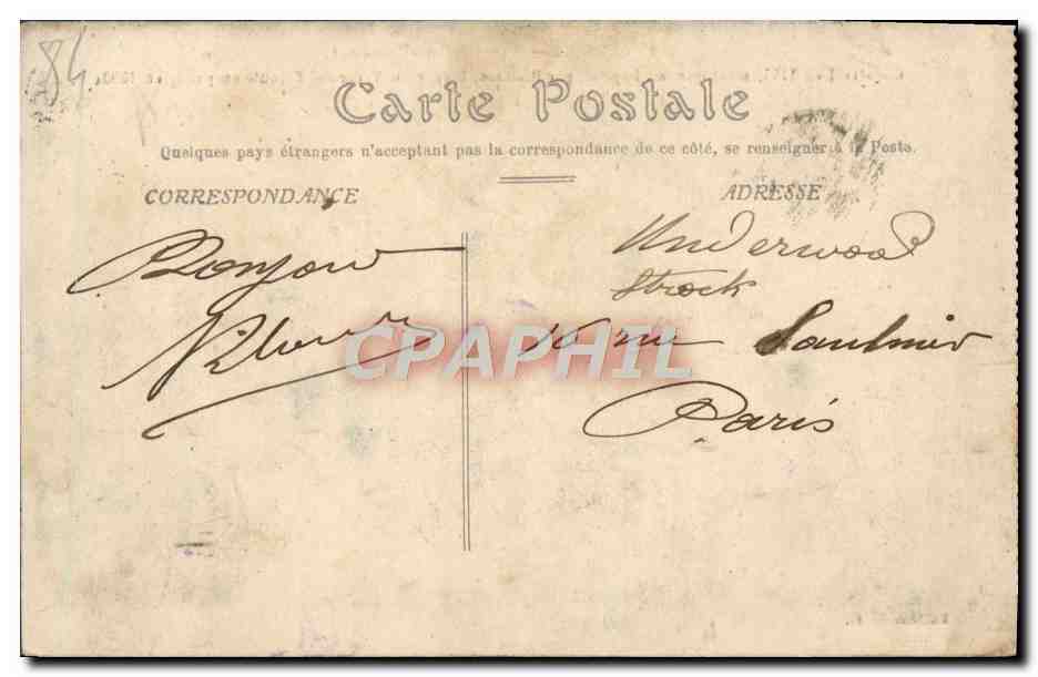 CPA Avignon Pont Saint Benezet — Verso